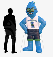 Robot gonflable grandeur nature Mscot Costume Air Robot personnage de dessin animé jouets Robot gonflable géant pour la publicité