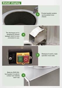 Washer and Carrot Peeling <b>Potato</b> Skin <b>Peeler</b> Machine - Product Image 6