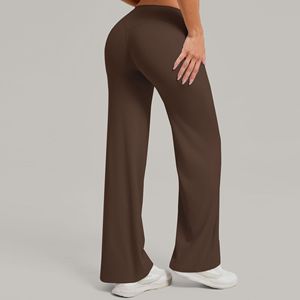 Nuovi Modelli di <span class=keywords><strong>Pantaloni</strong></span> Yoga a Gamba Dritta in Morbido Tessuto Butter, Leggings a Vita Media per <span class=keywords><strong>Donna</strong></span>, <span class=keywords><strong>Pantaloni</strong></span> da Palestra, Fitness, <span class=keywords><strong>Pantaloni</strong></span> a Zampa d'Elefante, Abbigliamento Sportivo con Logo - Product Image 6
