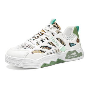 Zapatillas informales <span class=keywords><strong>de</strong></span> verano para hombre, zapatos <span class=keywords><strong>de</strong></span> lona transpirables blancos <span class=keywords><strong>de</strong></span> moda, diseño <span class=keywords><strong>de</strong></span> <span class=keywords><strong>ALMA</strong></span> gruesa, malla con características <span class=keywords><strong>de</strong></span> aumento <span class=keywords><strong>de</strong></span> altura - Product Image 5