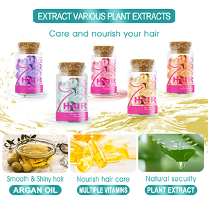 Cápsulas de aceite para tratamiento del cabello, suministro de fábrica, cápsulas de suero para suavizar el cabello, cápsulas elípticas, aceite de vitamina al para el cabello - Product Image 3