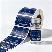 Étiquettes autocollantes holographiques laser personnalisées, imperméables, adhésives professionnelles pour flacons et pots en verre cosmétiques et médicaux