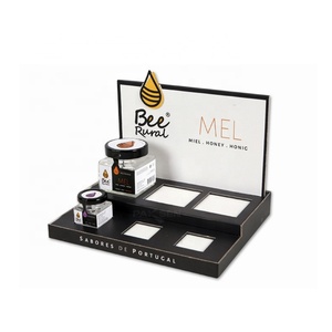 Custom Designed Portable Foldable Cardboard Food Counter Display Unit Eco-Friendly Corrugated Table Top Display <b>Box</b> for Honey - Product Image 4