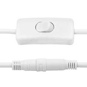 Cable de extensión de alimentación macho a hembra de CC con interruptor basculante en línea 303-5,5mm x 2,1mm para tira de LED, CCTV, electrónica de bricolaje - Product Image 4