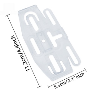 Clips de plaque d'immatriculation standard européens (lot de 4) transparents, conformes aux normes britanniques, directement de l'usine - Product Image 6