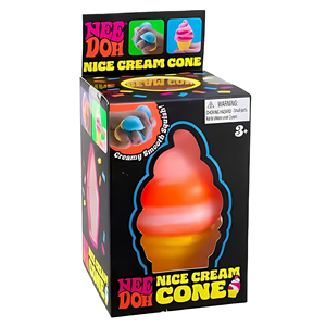 Jouet anti-stress souple à remontée lente, 3 modèles, Needo, torche réaliste, crème glacée, jouet à presser pour les bébés de 0 à 24 mois, unisexe - Product Image 1
