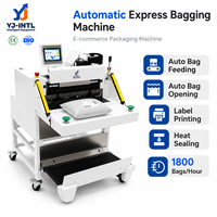 Machine d'emballage de sacs postaux avec scellage et étiquetage PLC pour l'emballage alimentaire et de boissons e-commerce, express automatique