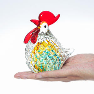 Figurine de coq en cristal poli, faite à la main, écologique, mignonne, objet de collection, ornement, cadeau, décoration d'intérieur, presse-papiers - Product Image 2