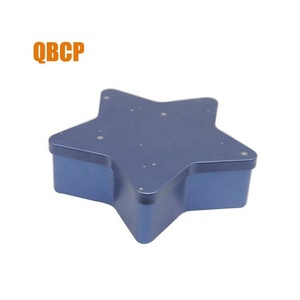 Custom Designed Christmas Tree Shaped Tin Box with MDF Recyclable for <strong>Candy</strong> or Food Storage - Product Image 1