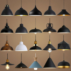 Lustre <span class=keywords><strong>vintage</strong></span> de style industriel Zhongshan, source de lumière LED, en fer et aluminium, finition noir/noir doré/bronze, pour salle à manger - Product Image 1