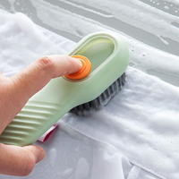 Distributeur automatique de savon liquide Brosse de nettoyage Brosse à récurer pour la cuisine et la lessive avec distributeur de savon Brosse à chaussures multifonction
