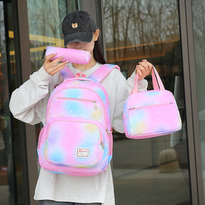 Wholesale Kids Customized Polyester 3pcs School <b>Bags</b> Set for Girls Student - Product Image 2