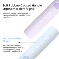 Cepillo de Dientes Eléctrico para Niños, Cepillo de Dientes Eléctrico Ultra Suave Oscilante de Metal