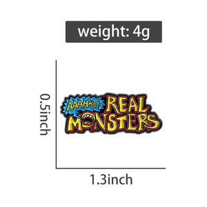 Spilla in Smalto Morbido con Motivo Mostro Cartoon, Arte Pop Culturale, Gioiello Regalo all'Ingrosso - Product Image 6