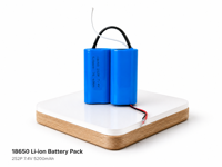 Paket Baterai Li-ion 18650 2S2P 7.4V 5200mAh Kapasitas Tinggi, Baterai Isi Ulang dengan Konektor, OEM ODM Grosir