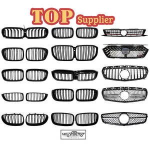 Haosheng W205 <span class=keywords><strong>calandre</strong></span> noire argentée sans emblème diamant C63 <span class=keywords><strong>AMG</strong></span> <span class=keywords><strong>GTR</strong></span> <span class=keywords><strong>calandre</strong></span> de pare-chocs pour Mercedes-Benz classe C W205 - Product Image 5