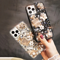Botol Parfum Berlian Penuh Casing Ponsel Berhias Rhinestone Cocok untuk Iphone 17 Pro Max 13 16 Pro Max 15