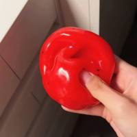 Jouet sonore DIY anti-stress en forme de boule de pastèque, fait main, effet slushie/smoothie, sensation de vaseline, viral sur internet