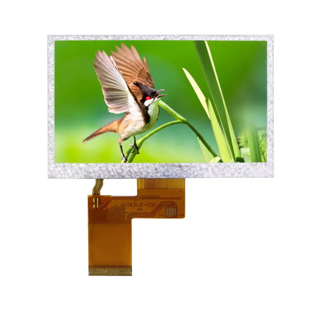 4.3 인치 4 에 3 DSI LCD 화면 울트라 씬 250 Cd/m2 LCD 디스플레이