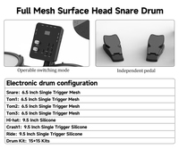 Professional Electronic Drum Set with Mesh Heads Ideal for Home & Studio