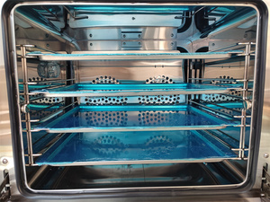 <span class=keywords><strong>Horno</strong></span> de convección multifunción para panadería, Mini <span class=keywords><strong>horno</strong></span> de convección eléctrico con dispositivo protector contra el calor, 4 bandejas - Product Image 6