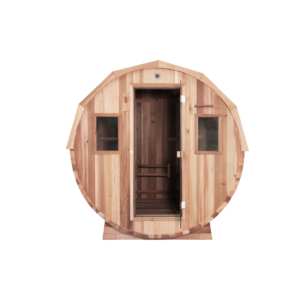 Keya phòng tắm hơi nóng bán ngoài trời Thùng tắm hơi gỗ tuyết tùng rắn Thùng tắm hơi truyền thống ngoài trời 4 người toàn cảnh Thùng Sau - Product Image 4