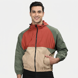 Men Streetwear Windbreaker <b>Jacket</b> Lightweight Casual <b>Zip</b> <b>Up</b> Windproof Coat Outdoor Sportswear Fashion Hooded <b>Jacket</b> - Product Image 1