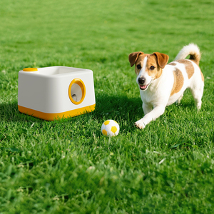 自動犬用ボール投げ機インタラクティブおもちゃ屋外自動犬用フライングトイテニスボールランチャー - Product Image 5