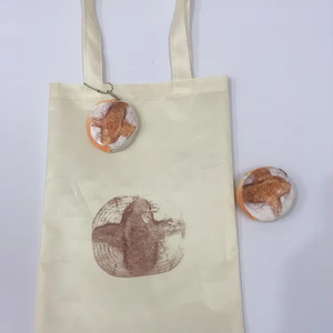 Tas Lipat Bentuk Roti Motif Kartun yang Dapat Disesuaikan, Pegangan Tangan Panjang, Bahan Polyester Oxford 210D, Cocok untuk Belanja - Product Image 4