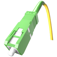 1m (3ft) Fiber Patch Cable 1 Fiber SC UPC Simplex to SC APC Simplex Single Mode (OS2) Riser (OFNR) 2.0mm Tight-Buffered Yellow