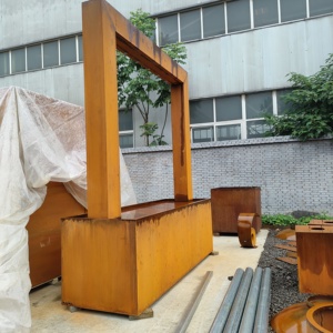 Fuente de Agua Decorativa para Jardín de Acero Inoxidable Corten, Fuente de Agua Metálica para Exteriores - Product Image 6