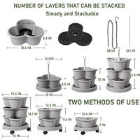 A31 Verticale Aardbei Planter Pot Ontwerp Opknoping Tuinieren Set Voor Kinderkamer Stapelbaar En Aardbeien