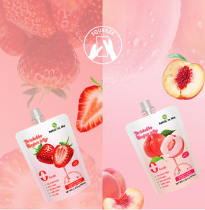 Gelée de konjac Saveur de pêche Zéro calorie 10 Pochettes Jello à boire Collations légères Sans sucre Keto Sans gluten Aliments sains Cadeaux - Product Image 2