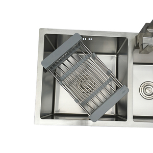 Chuyên Nghiệp Hiện Đại Bồn Rửa Nhà Bếp 304 thép không gỉ đôi lưu vực với Dao Chủ - Product Image 5