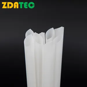 Usine 5mm 6mm 7mm 8mm 10mm 12mm Taille personnalisée Pla 100% Paille à boire biodégradable en plastique compostable Pla Pailles flexibles