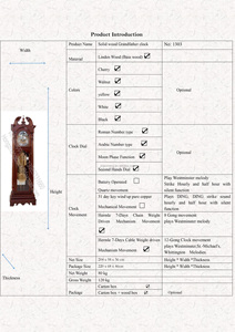 Orologio <span class=keywords><strong>a</strong></span> <span class=keywords><strong>Pendolo</strong></span> Tradizionale in Stile Country Francese Antico in Legno Massello con Suoneria 4/4 e Movimento Meccanico Tedesco <span class=keywords><strong>Hermle</strong></span> - Product Image 4