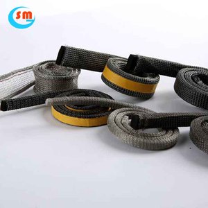 Heterotype tùy chỉnh thép không gỉ dệt kim dây lưới Gasket đàn hồi lưới thành phần cốt lõi - Product Image 6