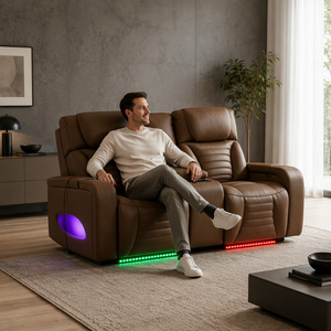 Canapé double électrique zéro gravité Frank Factory Direct avec console de rangement pour villa - Product Image 2