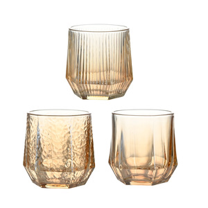 Taza Hexagonal de Vidrio con Diseño de Diamantes, Resistente a la Temperatura, para Café, Bar, Jugo, Vino, Personalizable - Product Image 4