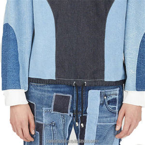 เสื้อสเวตเตอร์ผ้ายีนส์สำหรับผู้ชายสุดหรูแบบมีกระดุมสำหรับฮิปฮอปคอเต่าออกแบบได้ตามต้องการ - Product Image 5