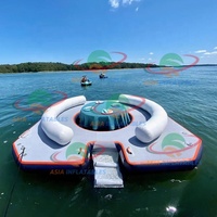 Canapé gonflable relaxant chaise piscine flotteur équipement de jeu d'eau salons gonflables île flottante gonflable