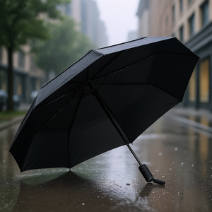 Paraguas de Viaje Plegable Portátil de 42 Pulgadas, Resistente al Viento, Diseño Compacto para Protección Contra la Lluvia y el Sol - Product Image 2