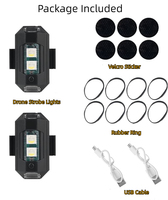 Lumières stroboscopiques de Drone de nuit de moto UAV USB Rechargeable modèle d'avion voyant d'avertissement