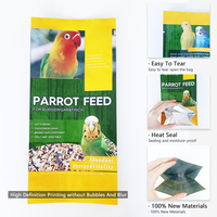 Nouveauté : Sachets plats personnalisés en PE de 5 kg, 10 kg, 15 kg, étanches à l'humidité, pour aliments pour animaux de compagnie, gelée, nourriture pour lapins