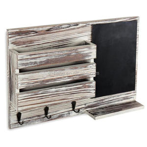 2026 <span class=keywords><strong>organisateur</strong></span> d'entrée en bois incendié avec tableau noir montage <span class=keywords><strong>mural</strong></span> entrée <span class=keywords><strong>courrier</strong></span> enveloppe <span class=keywords><strong>organisateur</strong></span> porte-clés crochets - Product Image 3