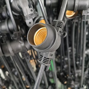 E27 Outdoor Light <b>Strings</b> IP54 Plastic Lamp Body For <b>Garden</b> LED Lighting - Product Image 3