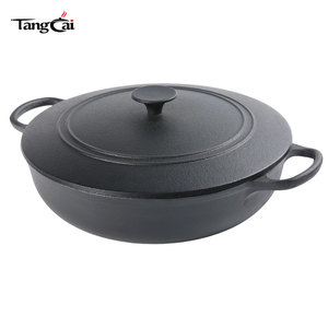 Super Oferta: Olla Holandesa Artística de Hierro Fundido de Alto Rendimiento para Catering <span class=keywords><strong>y</strong></span> Camping, Certificada LFGB, Apta para <span class=keywords><strong>Horno</strong></span>, Antiadherente - Product Image 1