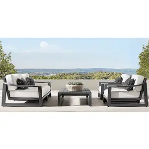 Aluminum Patio Set Outdoor Patio Furniture Classical Style Powder Coating Aluminium Garden Sofa Sets