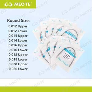 치과 교정용 치과 스테인레스 스틸 아치와이어 원형/직사각형 10PCS 치아 교정기 아치와이어 - Product Image 4