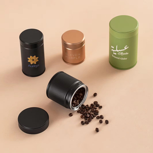 RTS 60*70mm Tin <strong>Can</strong> 50g Matcha <strong>Coffee</strong> and Tea Power Packaging Airtight Matte Screw Lids 3.5 OZ Tin Metal Round <strong>Cans</strong> - Product Image 4